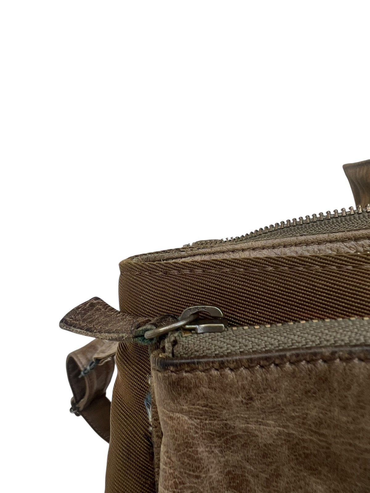 Vintage B. Stuff Japan Patina Leather Hybrid Bag