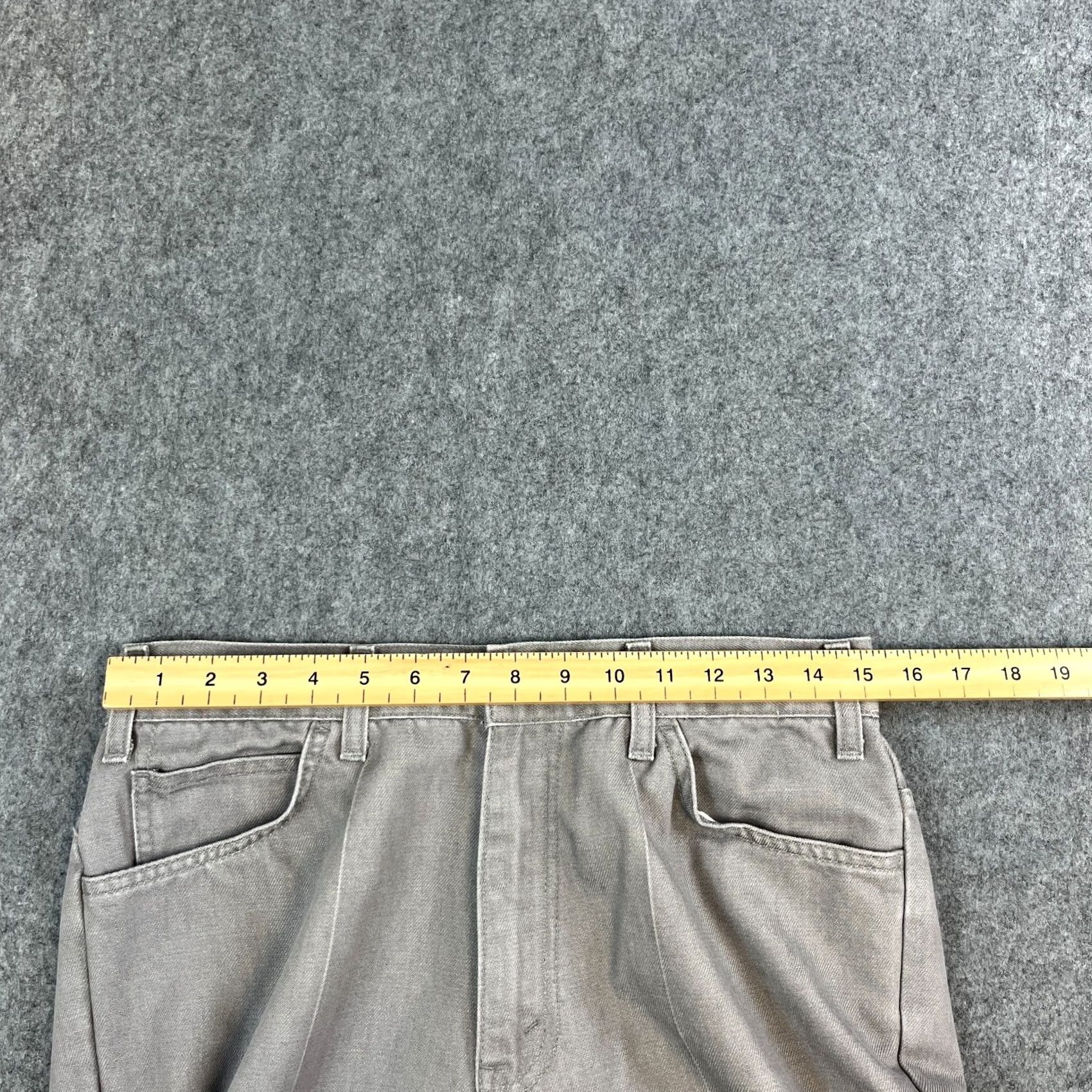 Levi's VINTAGE Levi's Sta-Prest Mens Jeans Bootcut 30 Regular Denin Light Grey 90s Mens Jeans Size US 30 / EU 46 - 6 Thumbnail