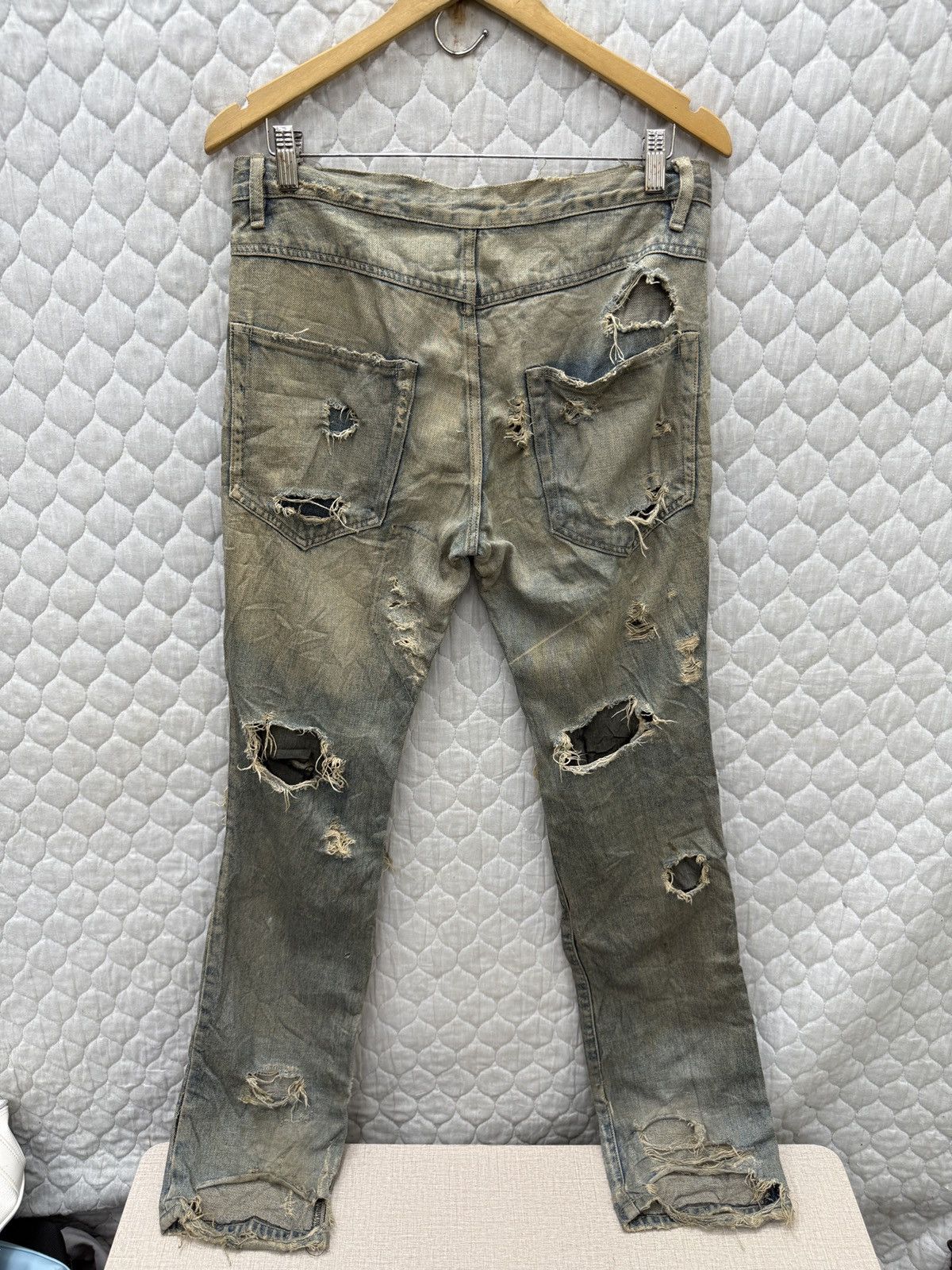 14th Addiction 🔥🔥🔥ARCHIVE OSSA MONDO RAGS PUNK JEANS Size US 32 / EU 48 - 7 Thumbnail