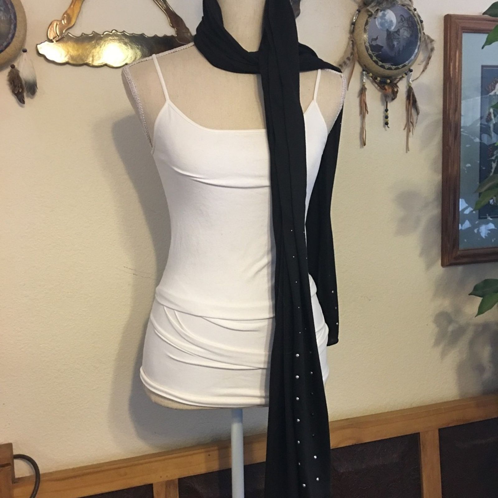 Other dazzle black studded scarf wrap sash belt Size ONE SIZE - 2 Thumbnail