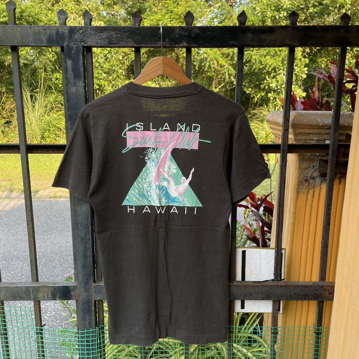 🔥Vintage 90s Super Cru Polytees Hawaii Big Surf Logo Tee