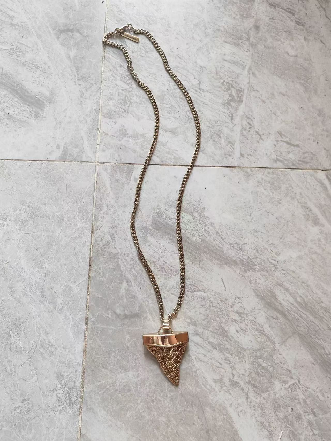 Givenchy Givenchy Givenchy Shark Tooth Gold Necklace -2507 Size ONE SIZE - 6 Thumbnail