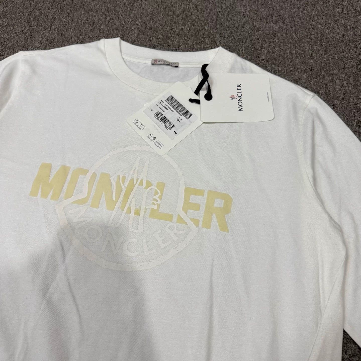Issey Miyake Moncler White LS logo sweatshirt L Unused Size US L / EU 52-54 / 3 - 3 Thumbnail