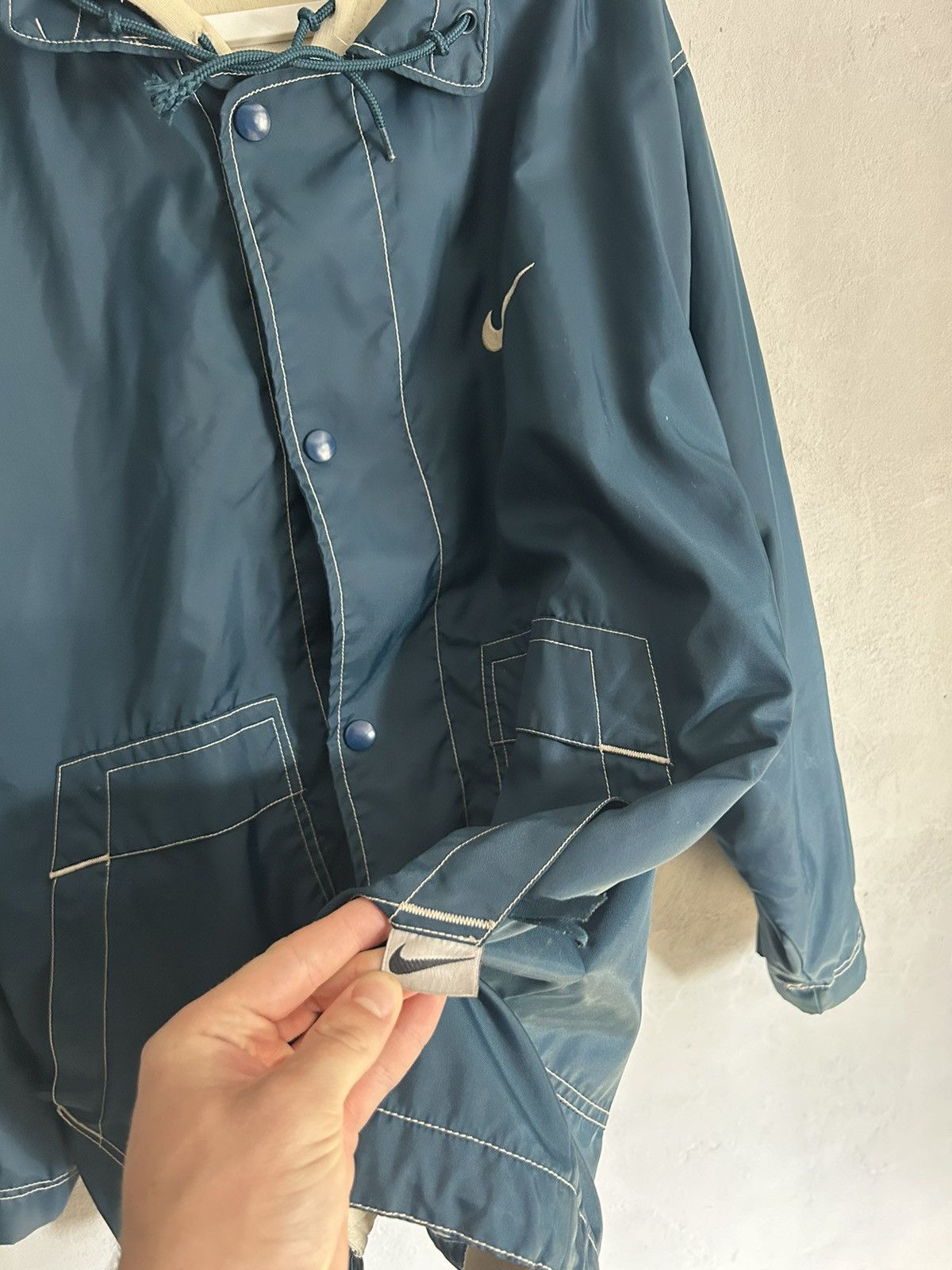 Nike × Vintage Vintage Nike big logo jacket Size US L / EU 52-54 / 3 - 3 Thumbnail