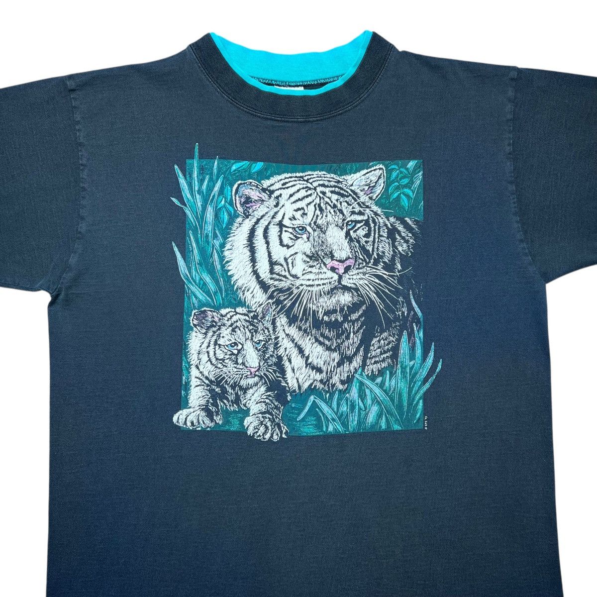 Other Vintage 1993 White Tiger Wild Life Nature Animal Graphic Tee Size US L / EU 52-54 / 3 - 4 Thumbnail