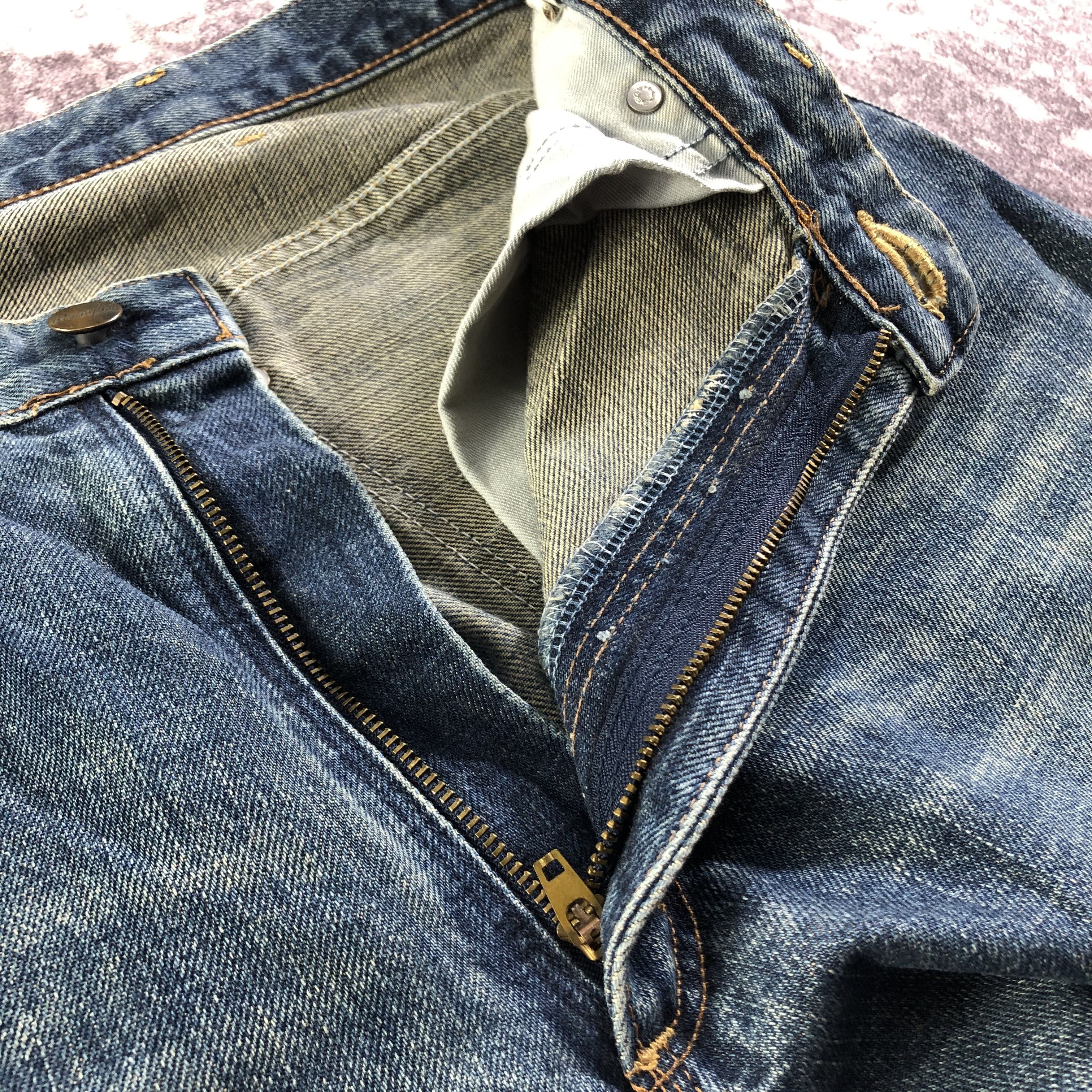 Vintage Vintage 90s Wrangler Blue Bell Selvedge Jeans-JM3579 Size US 33 - 7 Thumbnail