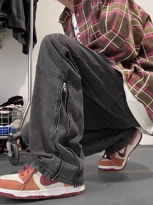Japanese Brand nezawa x Yumi Black High Street Vintage Loose Jeans Size US 31 - 6 Thumbnail