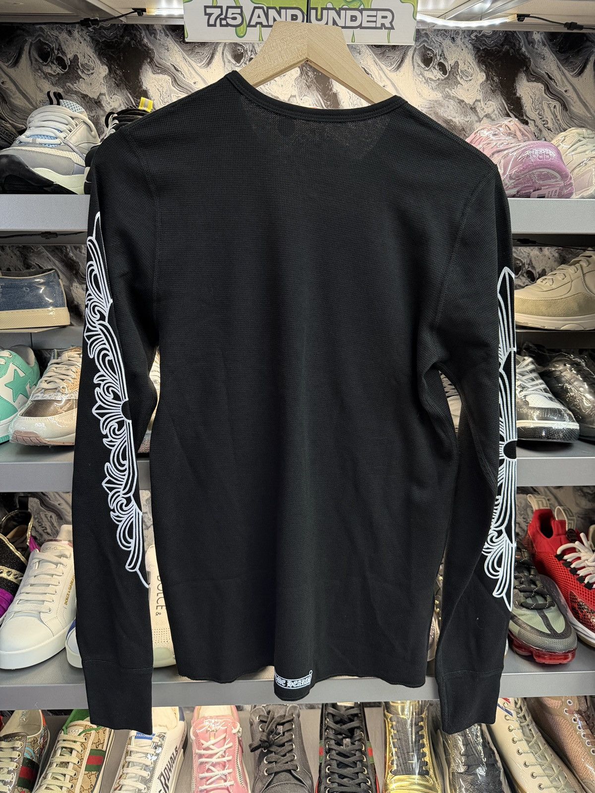 Chrome Hearts Chrome Hearts Floral Sleeve Waffle Thermal Shirt Size US M / EU 48-50 / 2 - 2 Thumbnail