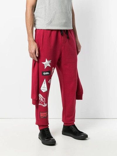 EX INFINITAS TIE FRONT SURF STICKER RED TRACKPANT. SIZE M Size US 32 / EU 48 - 2 Thumbnail
