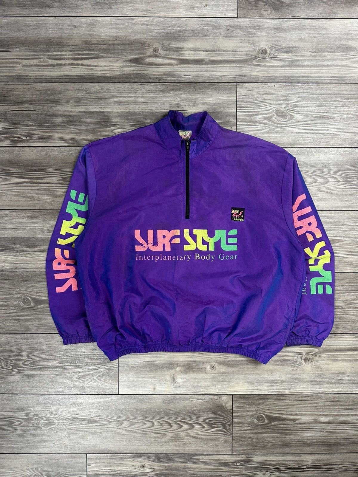 Vintage Vintage 90’s Surf Style Iridescent Light Jacket Size US XL / EU 56 / 4 - 1 Thumbnail