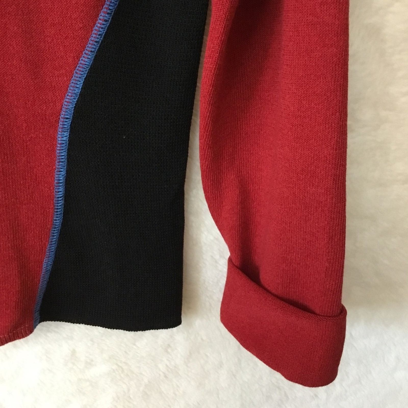 Armani Exchange Armani Exchange Red Color-blocked Sweater Size M / US 6-8 / IT 42-44 - 10 Thumbnail