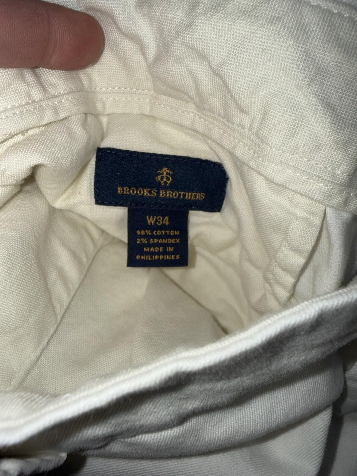 Brooks Brothers Brooks Brothers White Bermuda Shorts Cotton Blend Stretch Size US 34 / EU 50 - 3 Thumbnail