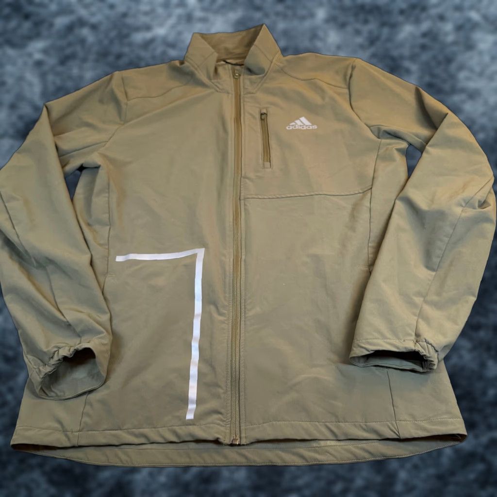 Adidas Adidas Jacket Windbreaker Lightweight Olive Green Primegreen Mens Large Size US L / EU 52-54 / 3 - 1 Thumbnail