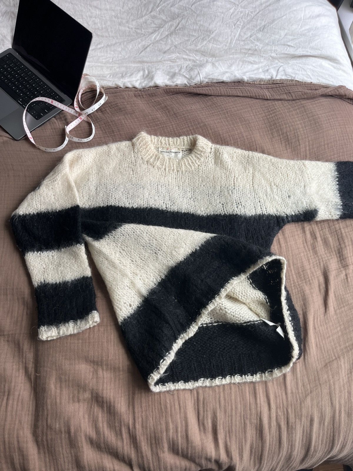 General Research 1998 Striped Mohair Sweater (SOLD) Size US M / EU 48-50 / 2 - 7 Thumbnail