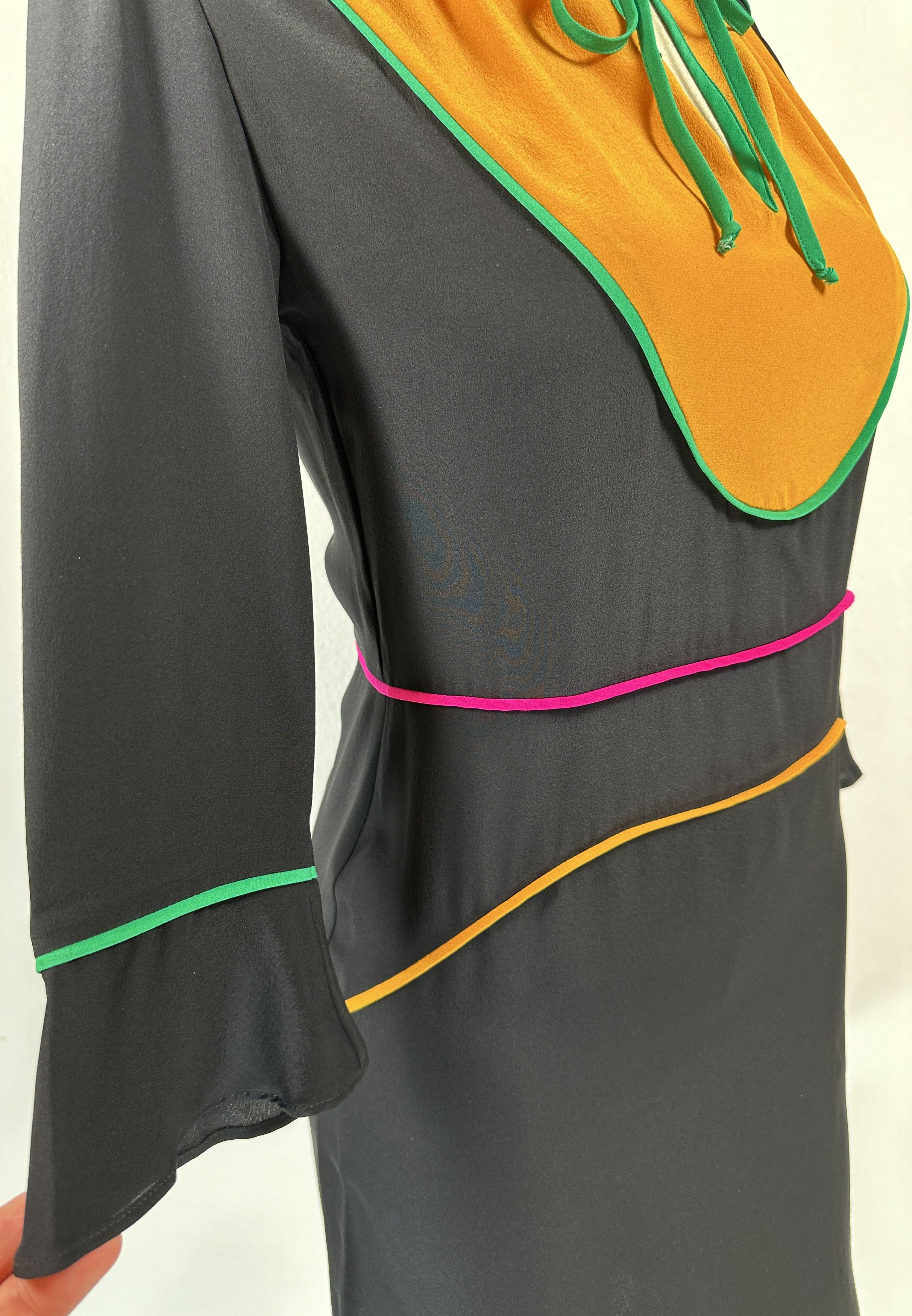 Vanessa Bruno Silk Black Dress Size M / US 6-8 / IT 42-44 - 4 Thumbnail