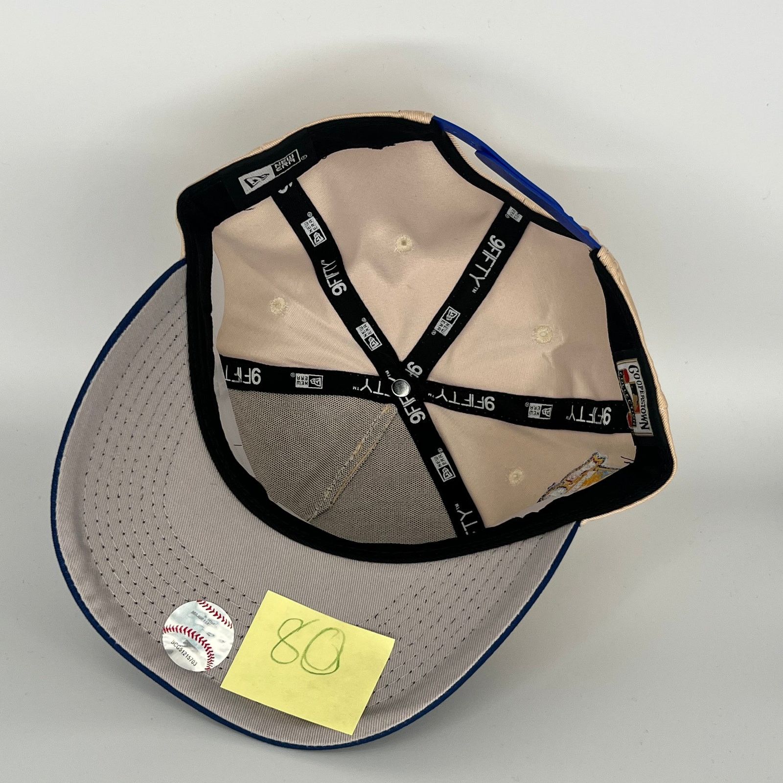 New Era Camel (Tan) Navy Blue Los Angeles Dodgers 40TH Anniversary Size ONE SIZE - 4 Thumbnail