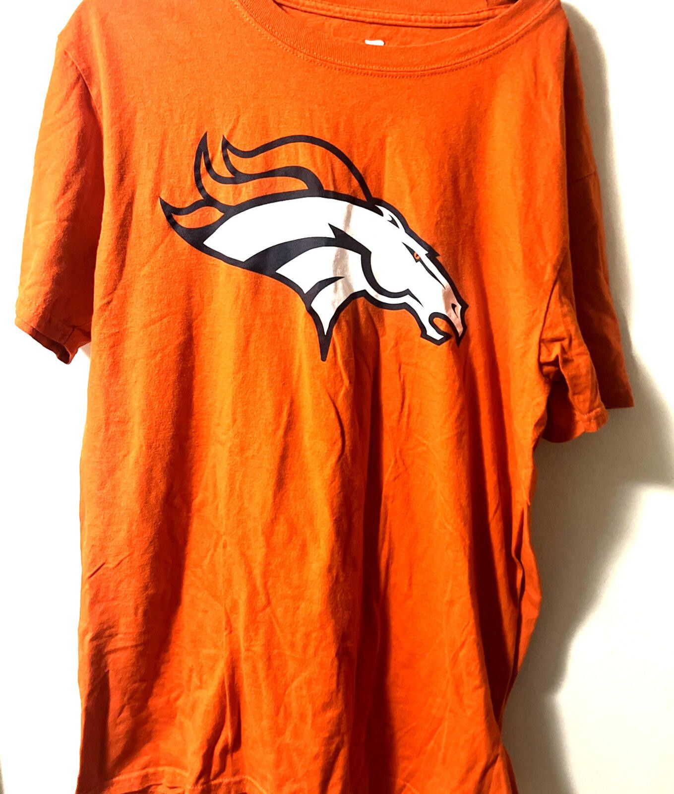 Other Medium Denver Broncos Large logo Fanatics Tee Shirt Size ONE SIZE - 1 Thumbnail