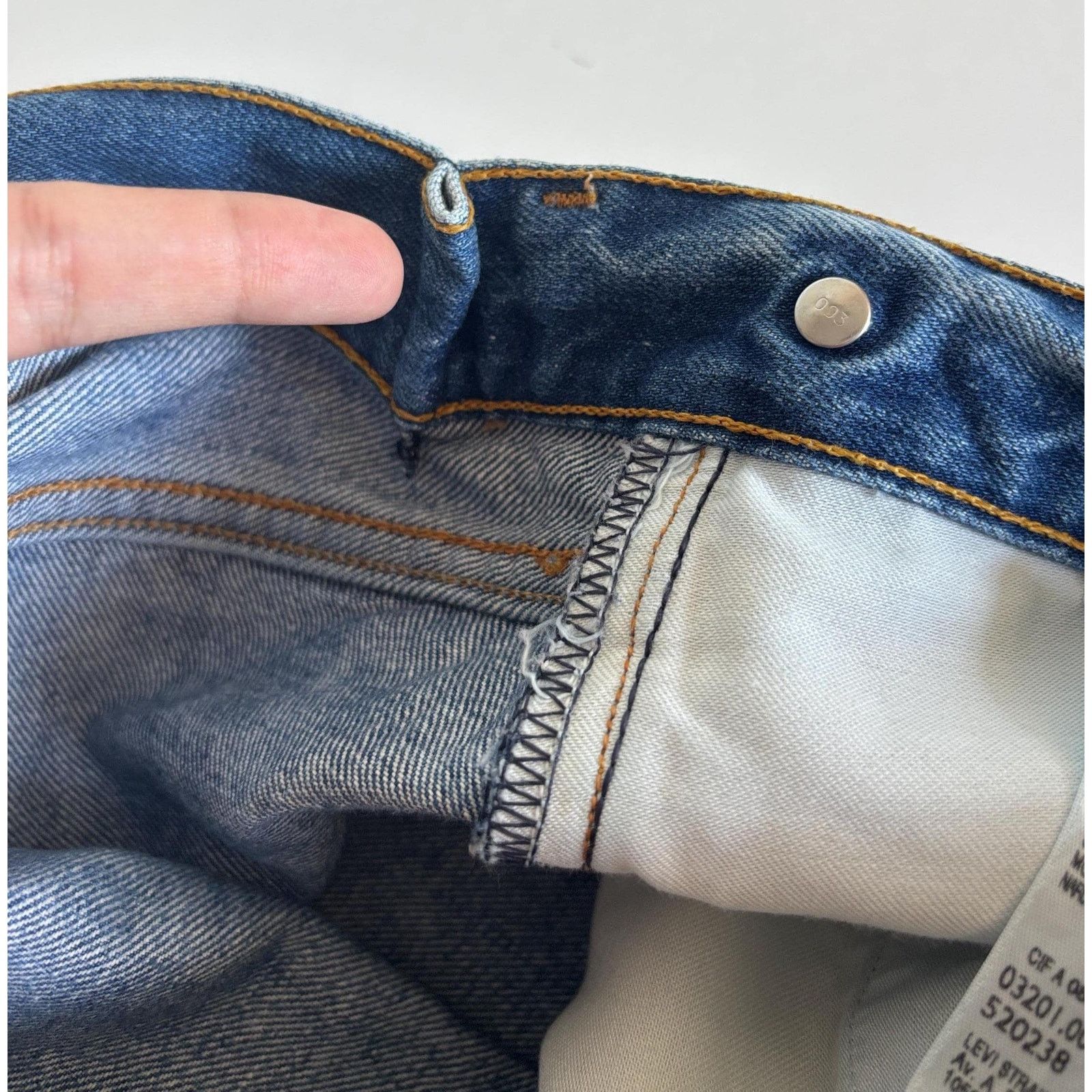 Levi's × Levi's Vintage Clothing Vintage Levi’s 201 Cinch Back Jeans Rare Repro Denim Size US 32 / EU 48 - 10 Thumbnail