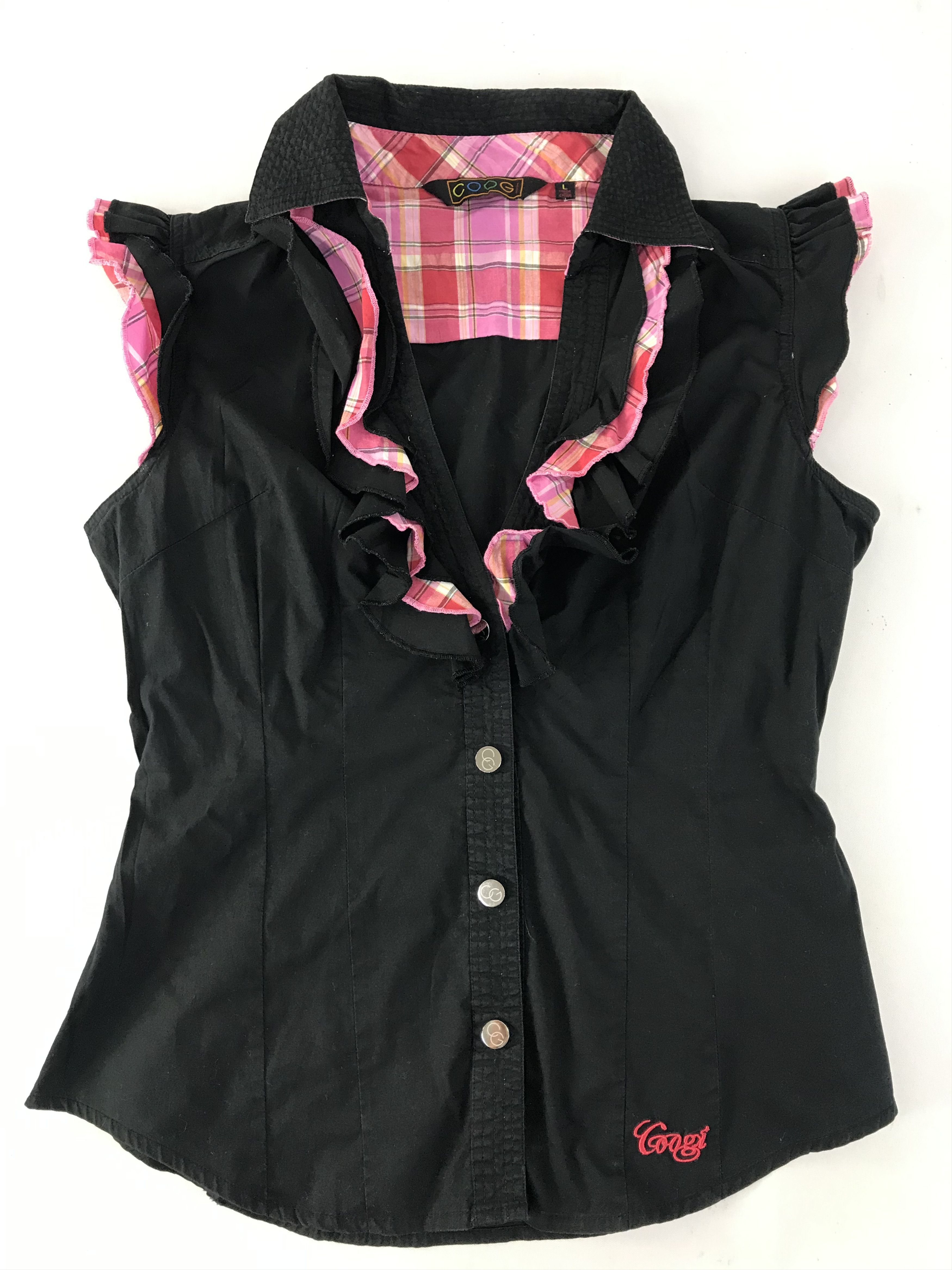 Coogi Coogi Sleeveless Plaid Checked Button Up Design Size S / US 4 / IT 40 - 3 Thumbnail