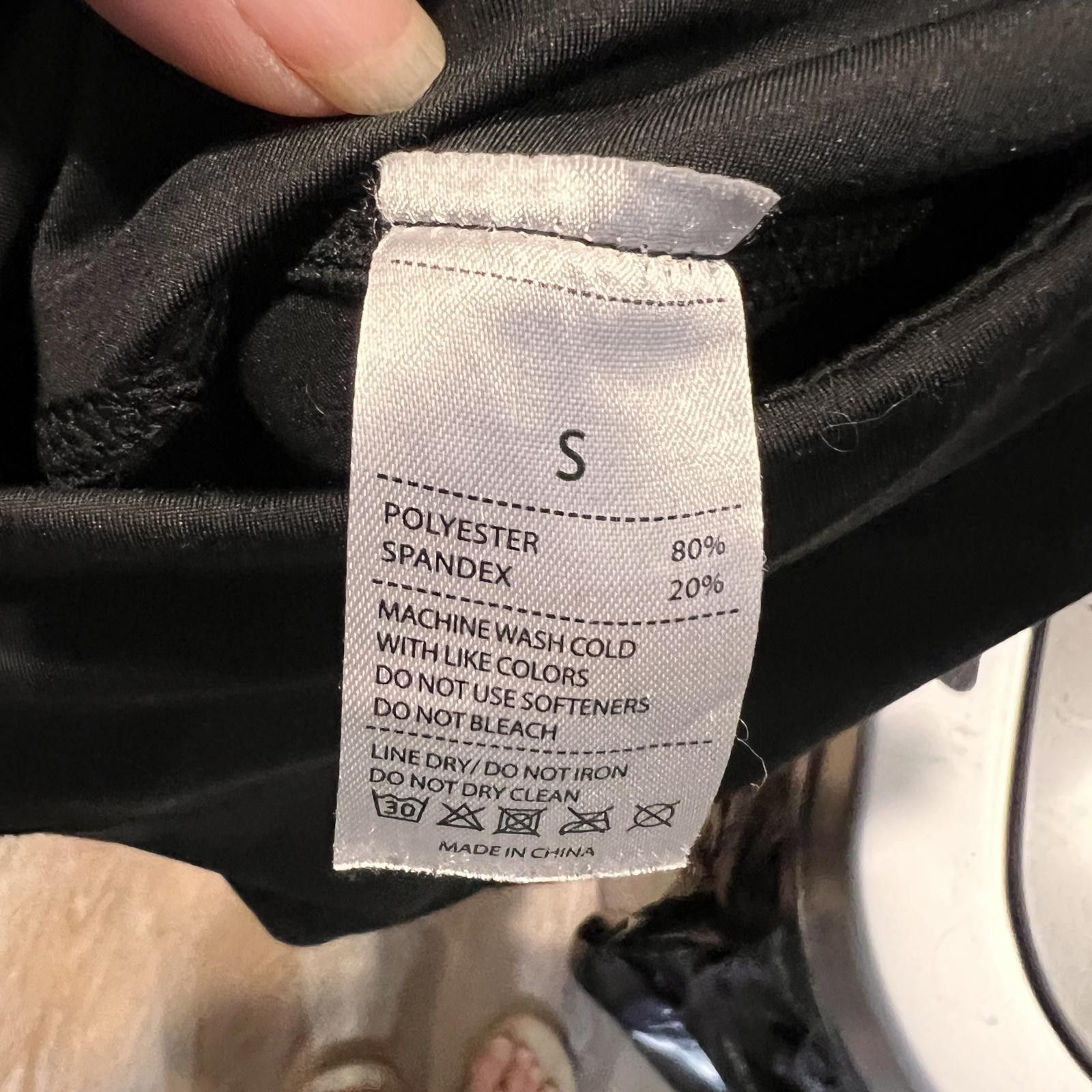 Unknown London Black Women's Leggings Size S Polyester Spandex Size 28" / US 6 / IT 42 - 3 Thumbnail