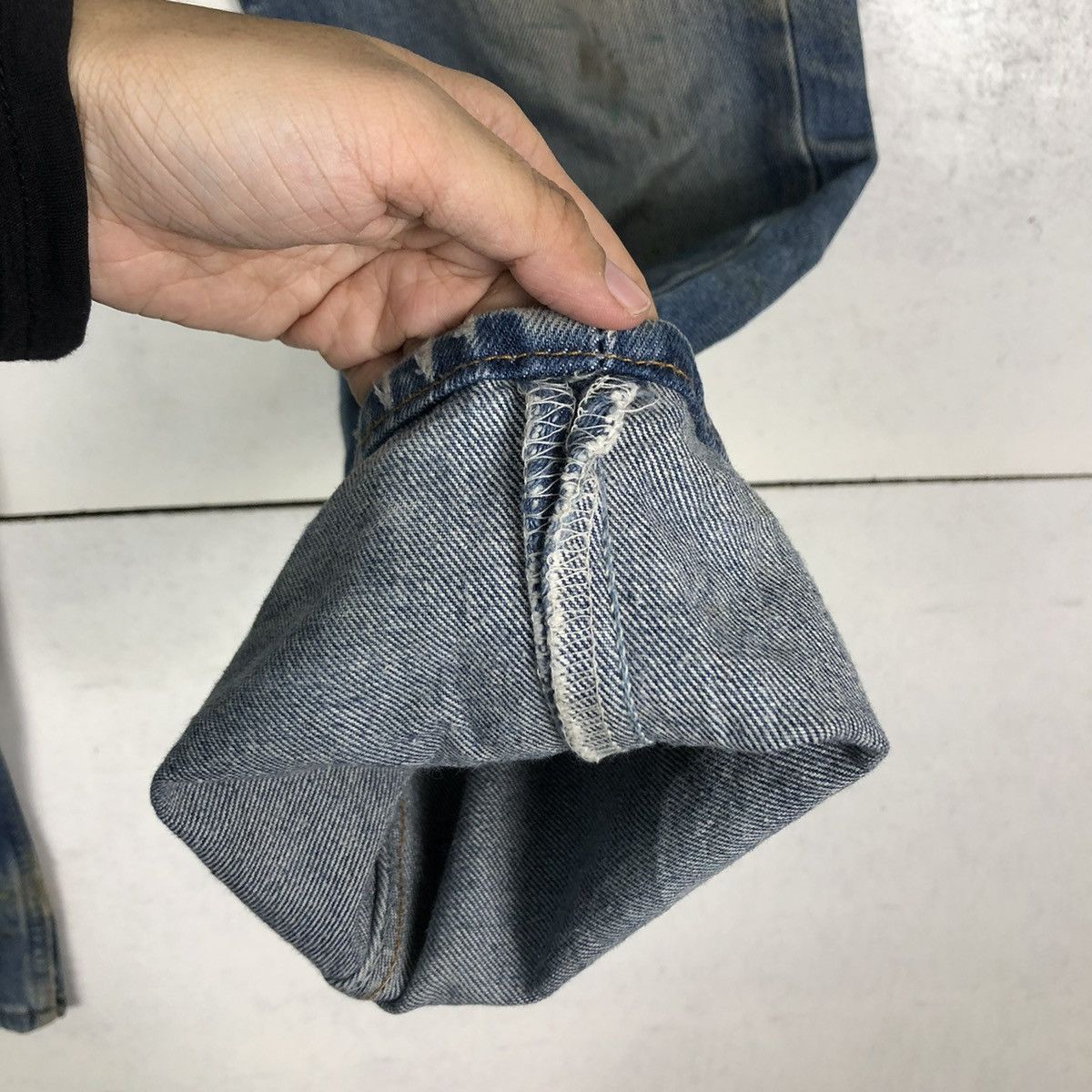 Levi's 🔥VINTAGE LEVI’S 501 DENIM JEANS MADE IN USA RUSTY DESIGN Size US 32 / EU 48 - 12 Thumbnail