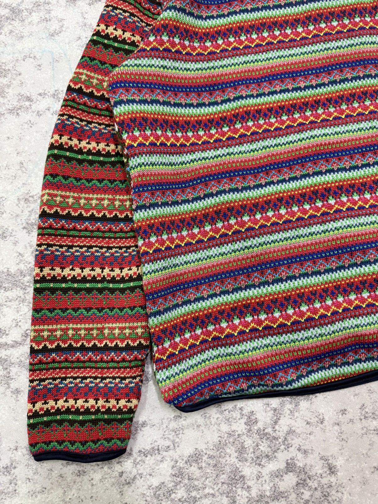 Native Unbranded Knit Native Colorblock Fullzipper Sweater Hoodie Size US S / EU 44-46 / 1 - 10 Thumbnail