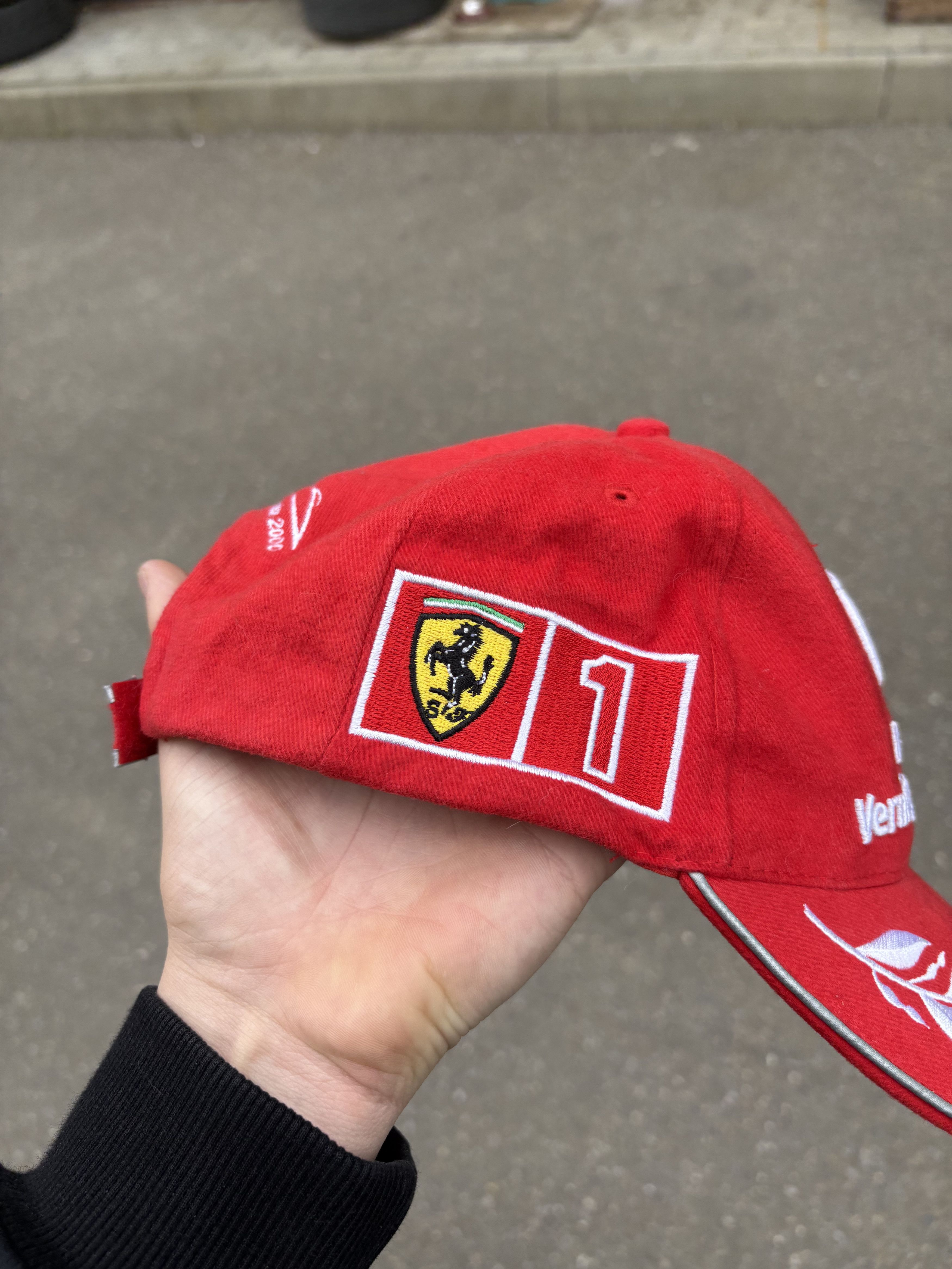 Ferrari × Formula 1 × Vintage 2000 F1 World Champion Michael Schumacher Ferrari cap Size ONE SIZE - 4 Thumbnail