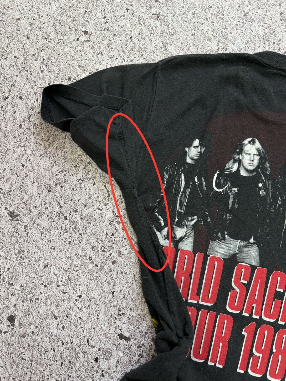 Band Tees × Vintage Vintage Slayer World Sacrifice Tour 1988 Rock Band T-Shirt Size US S / EU 44-46 / 1 - 11 Thumbnail