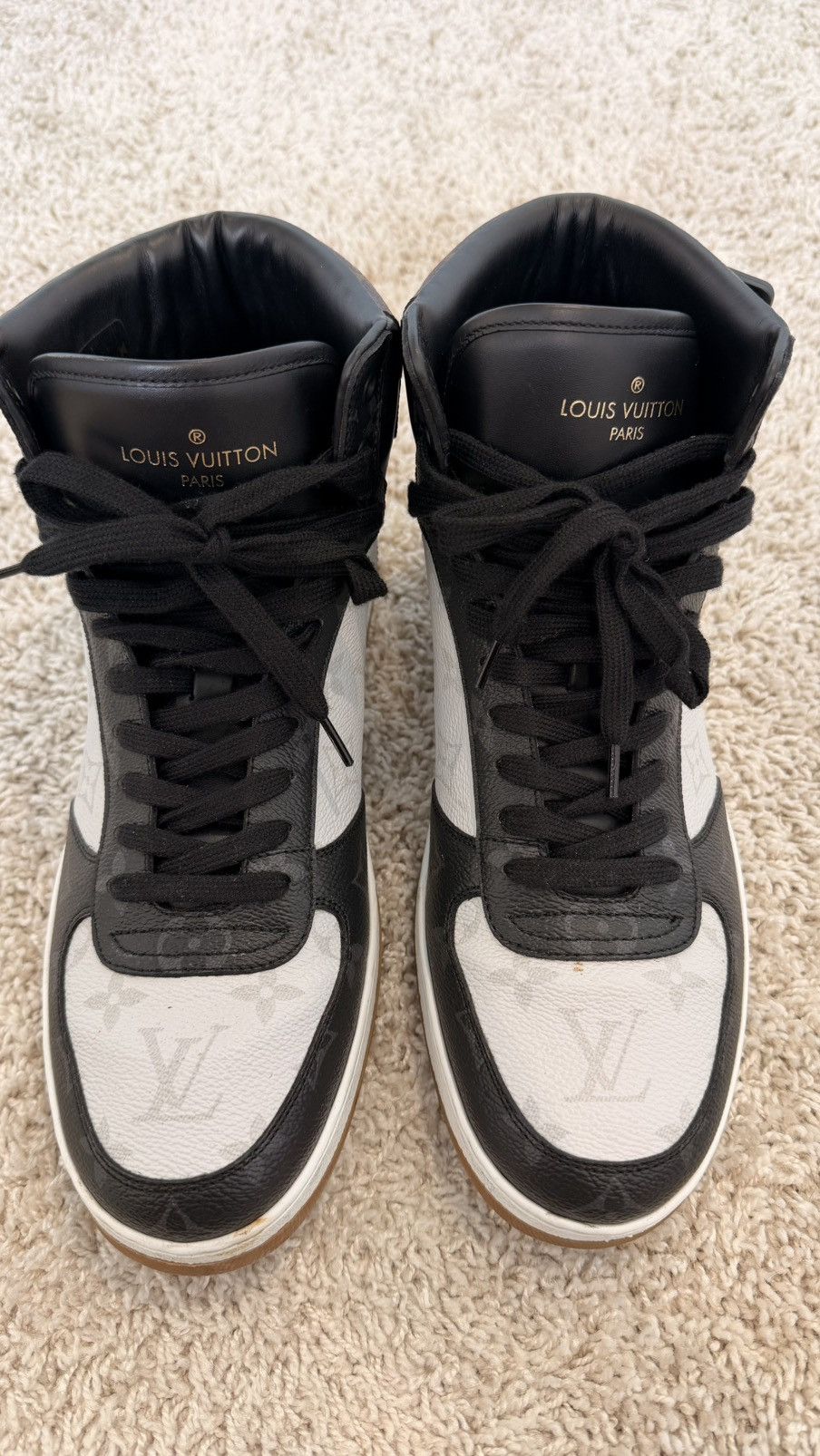 Louis Vuitton Louis Vuitton High Top Trainers Size US 8 / EU 41 - 4 Thumbnail
