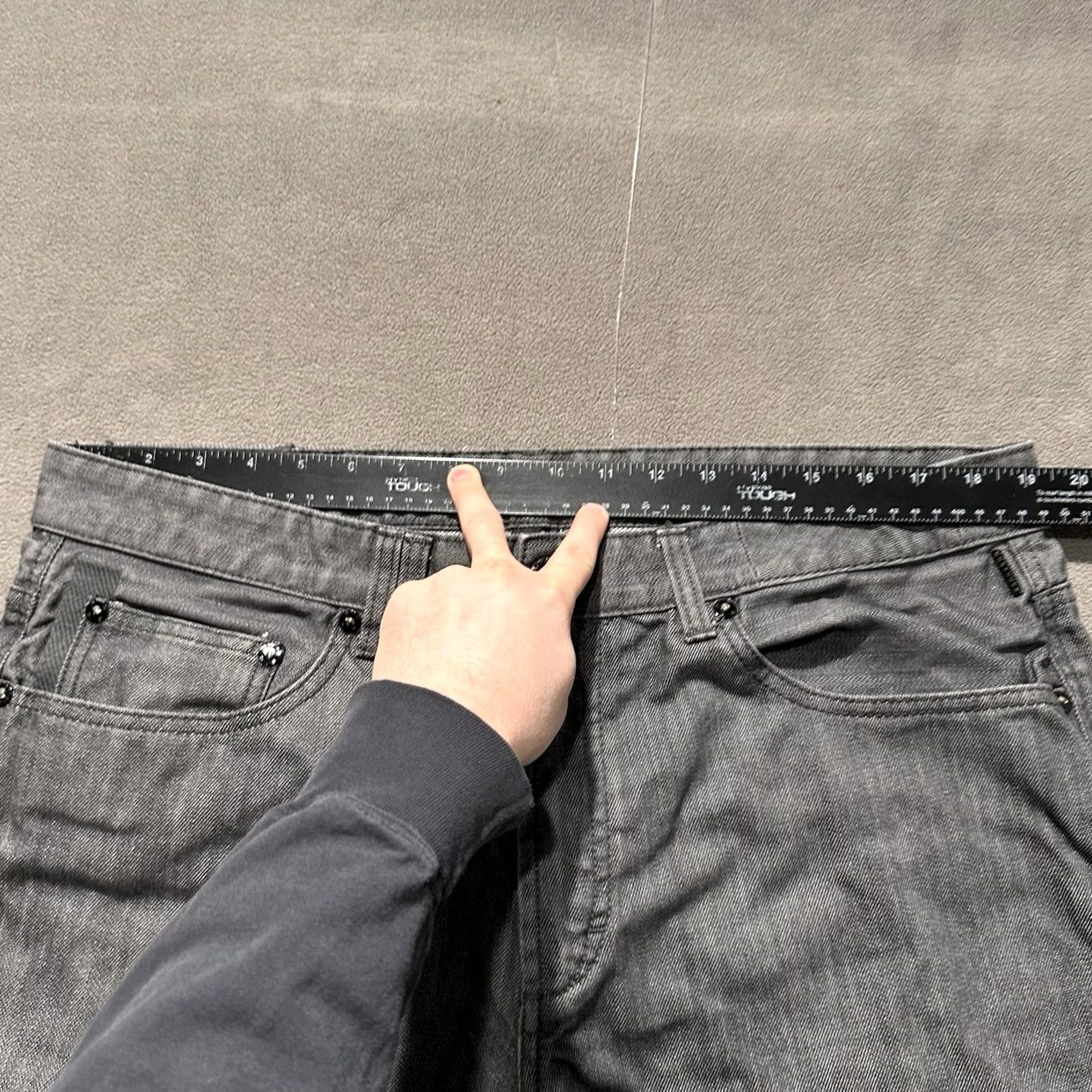 Sean John Sean John Jeans Mens 38 Gray Denim Classic Clayton Slim Straight Fit 38x34 Size US 38 / EU 54 - 6 Thumbnail