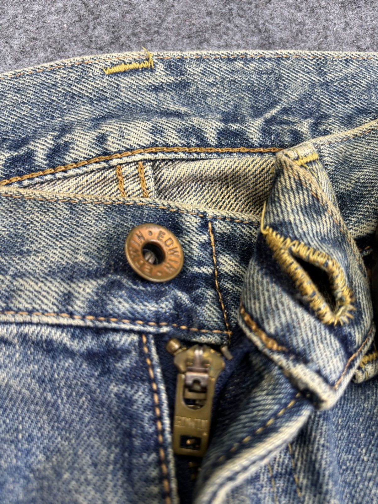 Edwin 💥Wide Selvedge💥Vintage Edwin 505X Medium Wash Denim F843 Size US 28 / EU 44 - 6 Thumbnail