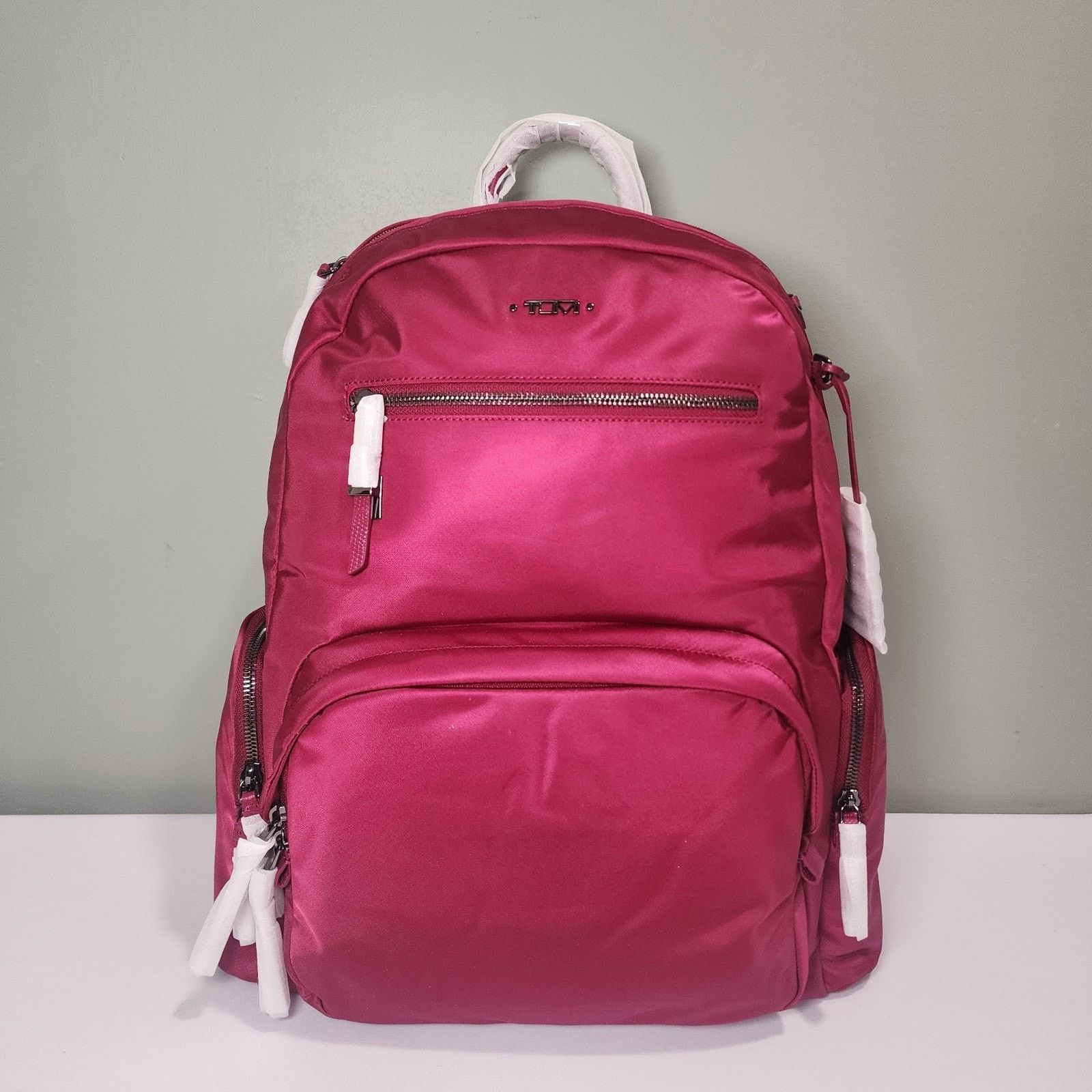 Tumi NWT TUMI CAREN Dark Sherry Backpack Laptop Travel Red Pink Size ONE SIZE - 1 Thumbnail