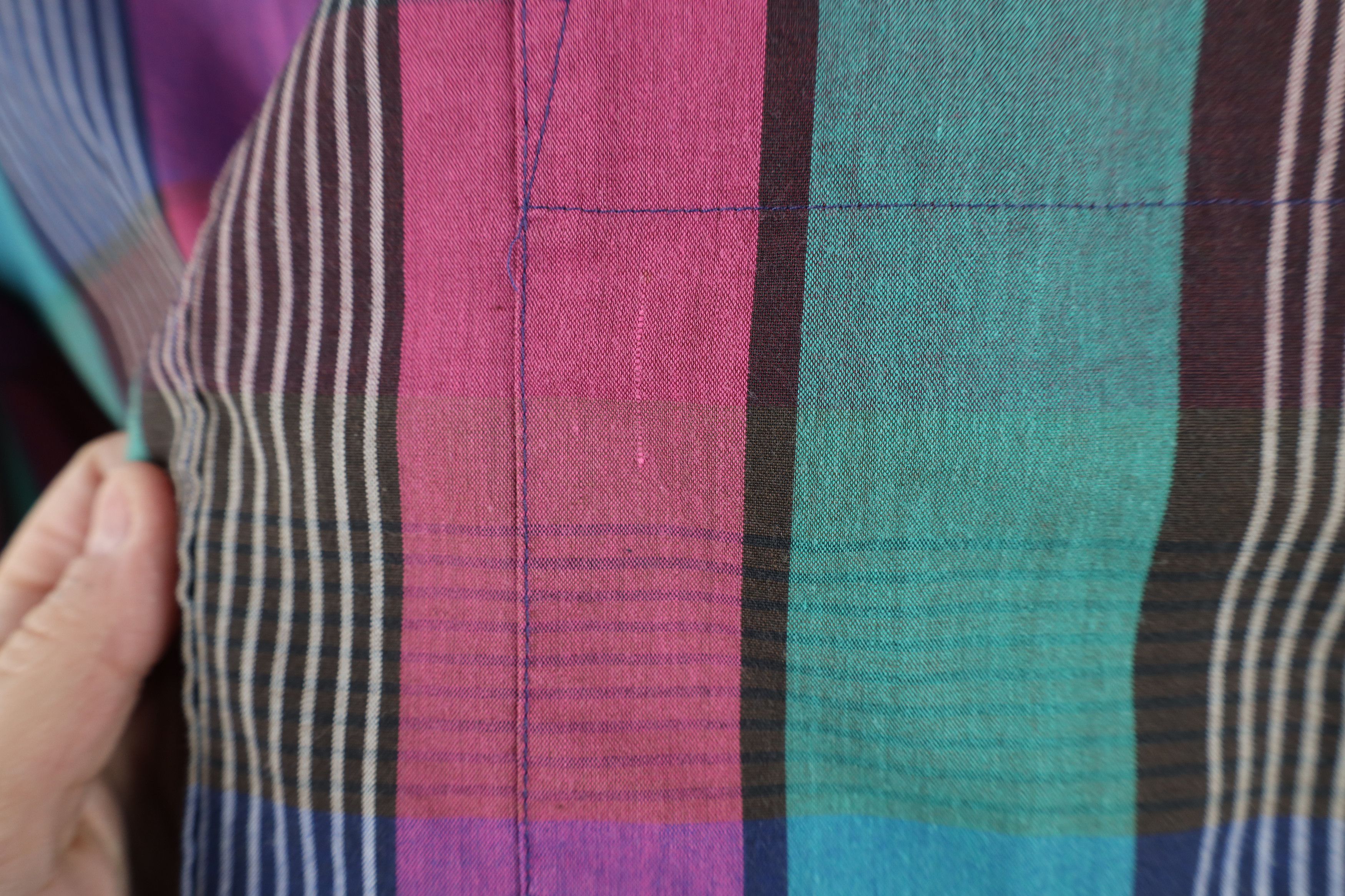 Vintage Vintage 70s 80s Streetwear Madras Collared Button Shirt Size US L / EU 52-54 / 3 - 6 Thumbnail
