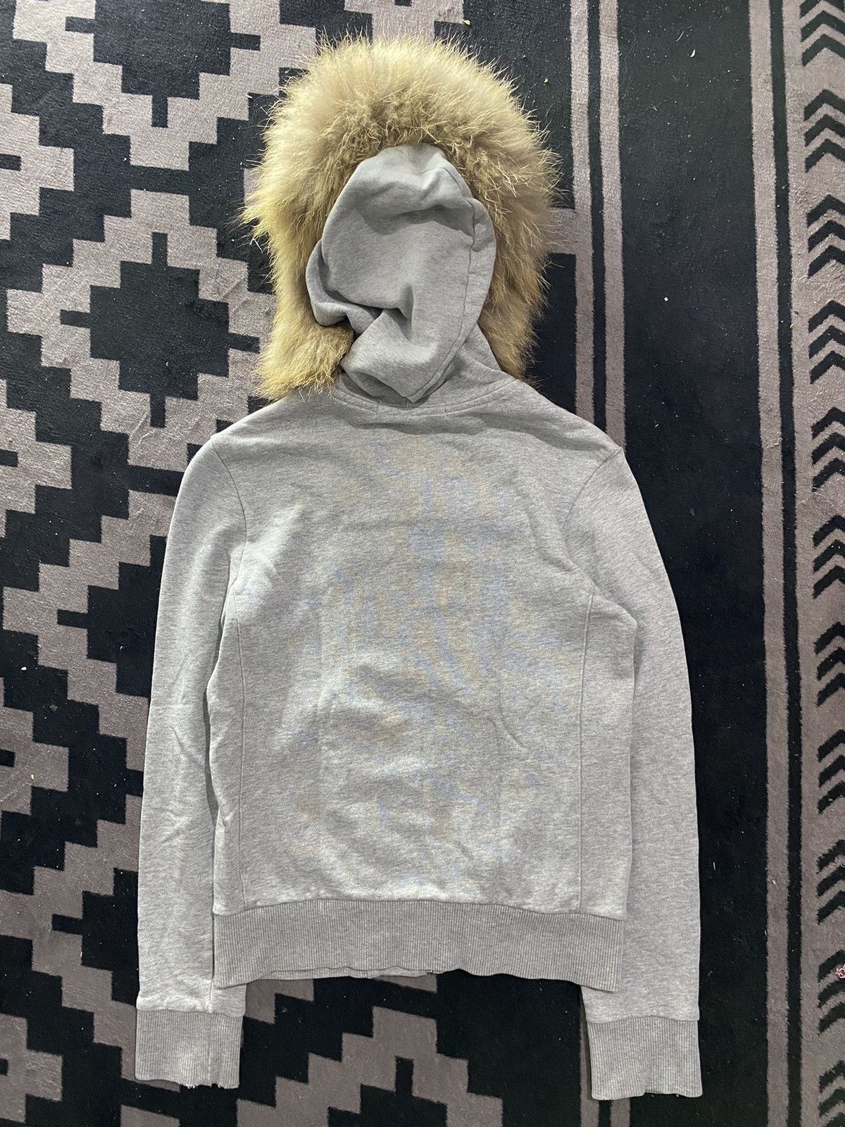 PPFM Vintage ask enquired british culture faux fur hoodie Size US S / EU 44-46 / 1 - 3 Thumbnail