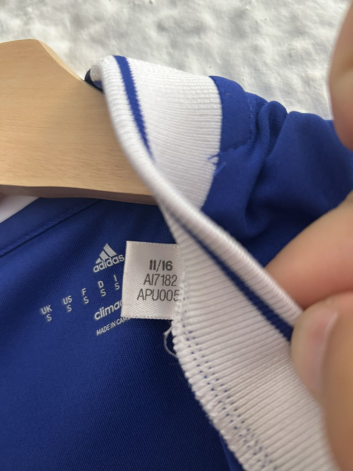 Adidas 2016-17 Adidas Chelsea Home Kit Size US S / EU 44-46 / 1 - 8 Thumbnail