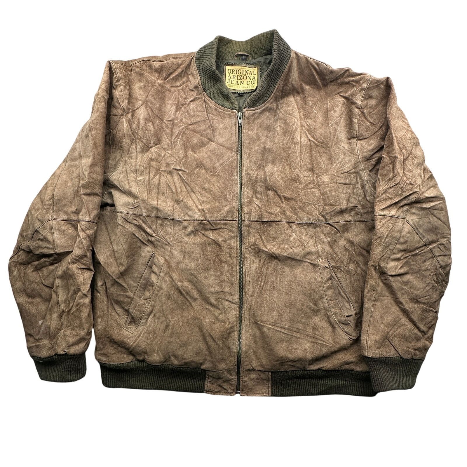 Other VTG Arizona Jean Genuine Leather Suede Bomber Jacket Large Size US L / EU 52-54 / 3 - 1 Thumbnail