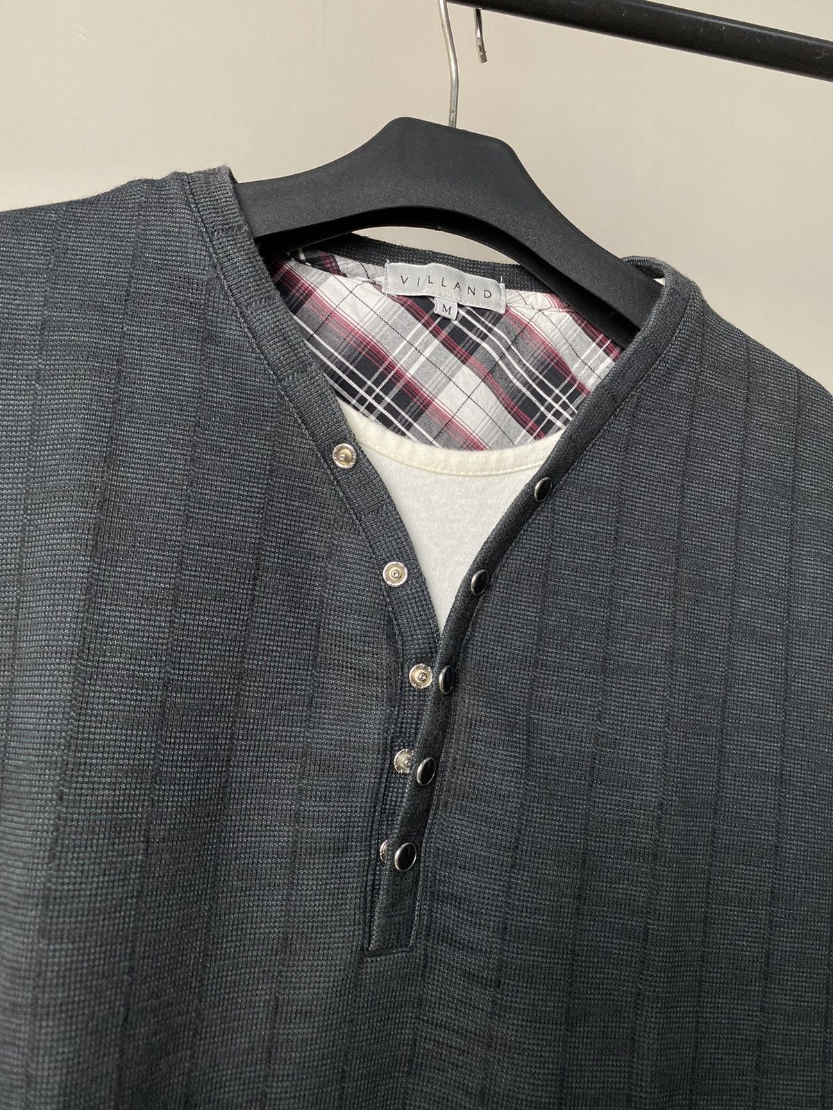 If Six Was Nine × Japanese Brand × Le Grande Bleu (L.G.B.) Villand Multi Button Double Layer Tshirt Size US M / EU 48-50 / 2 - 3 Thumbnail