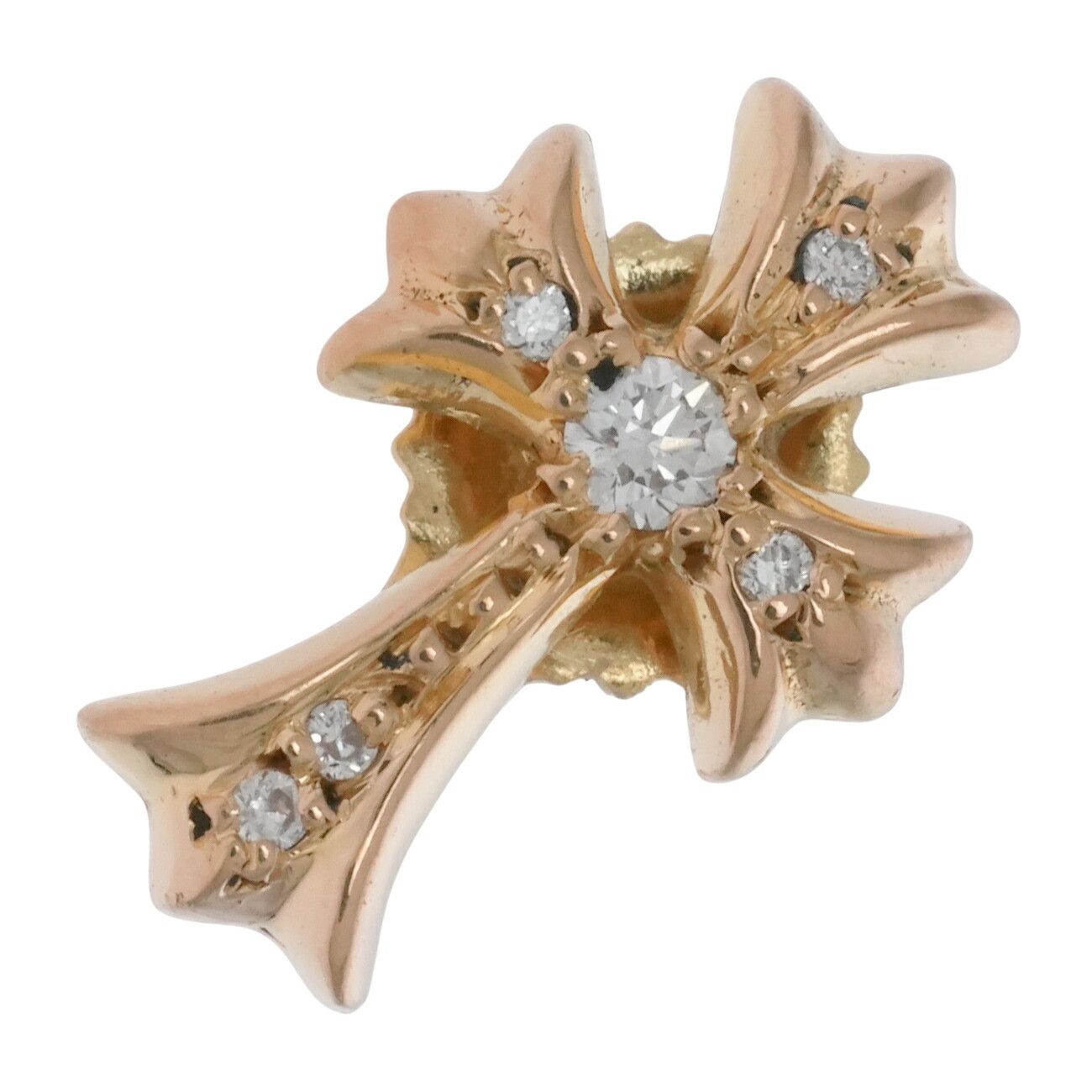 Chrome Hearts CHROME HEARTS 22K GOLD CH CROSS DIAMOND