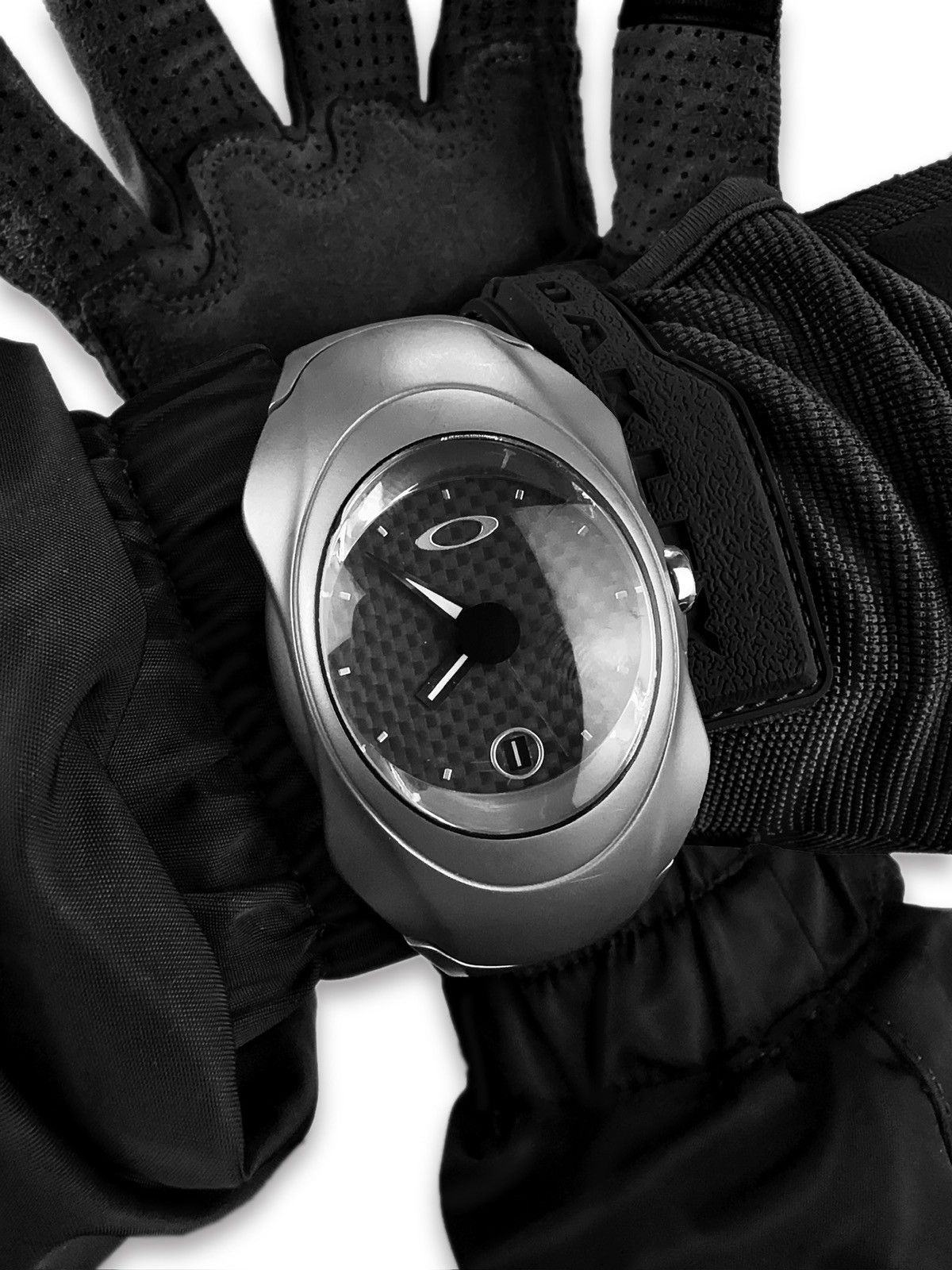 image of 1998 Oakley ‘Timebomb’ Titanium Carbon Fiber Wristwatch in Black, Men's