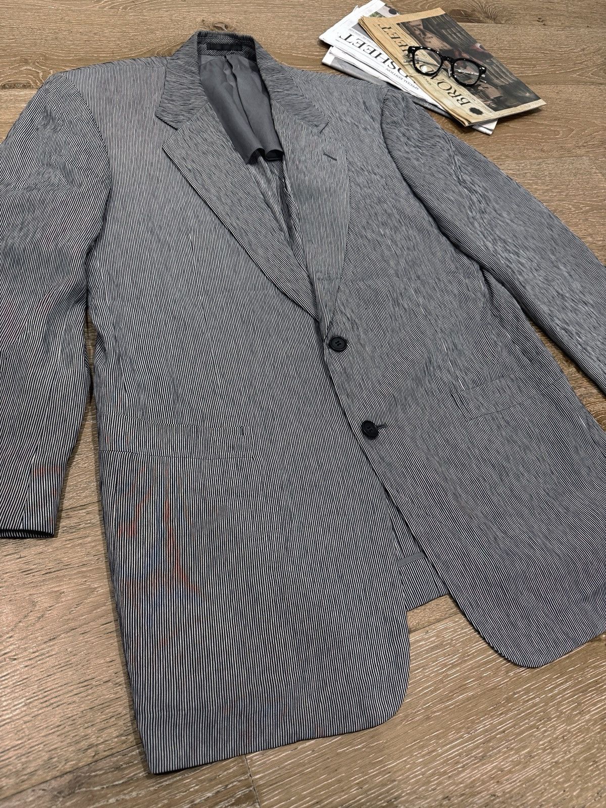 Lanvin Final price. Vintage Lanvin micro pinstripe blazer Size 50R - 2 Thumbnail