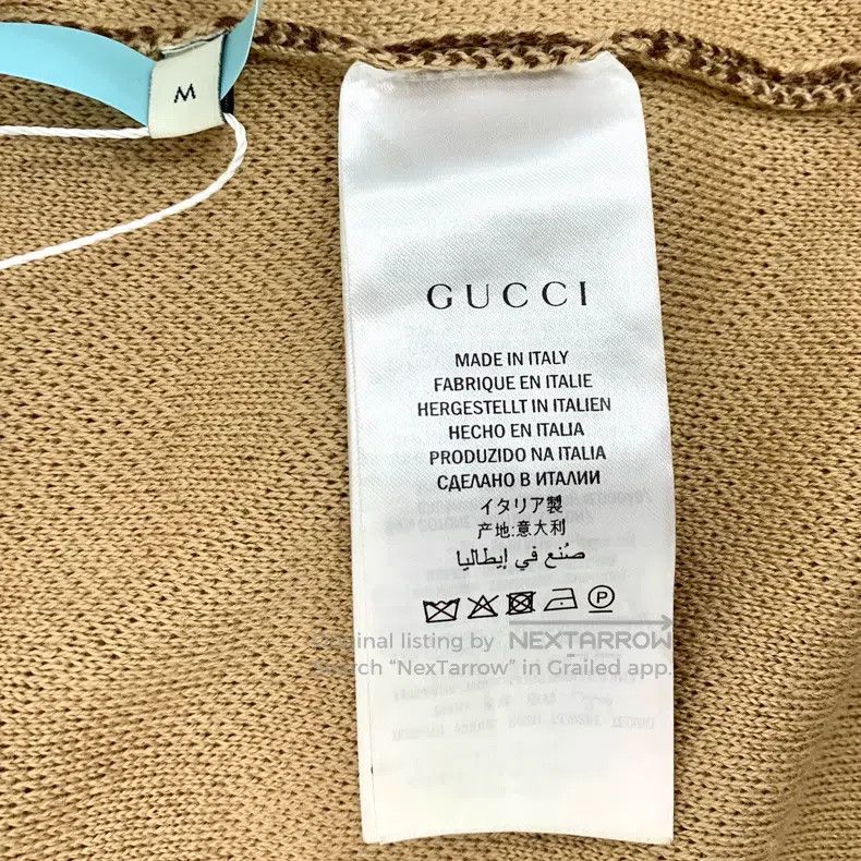 Gucci Gucci Colour-matched logo jacquard full-printed wool V-nec Size M / US 6-8 / IT 42-44 - 8 Thumbnail