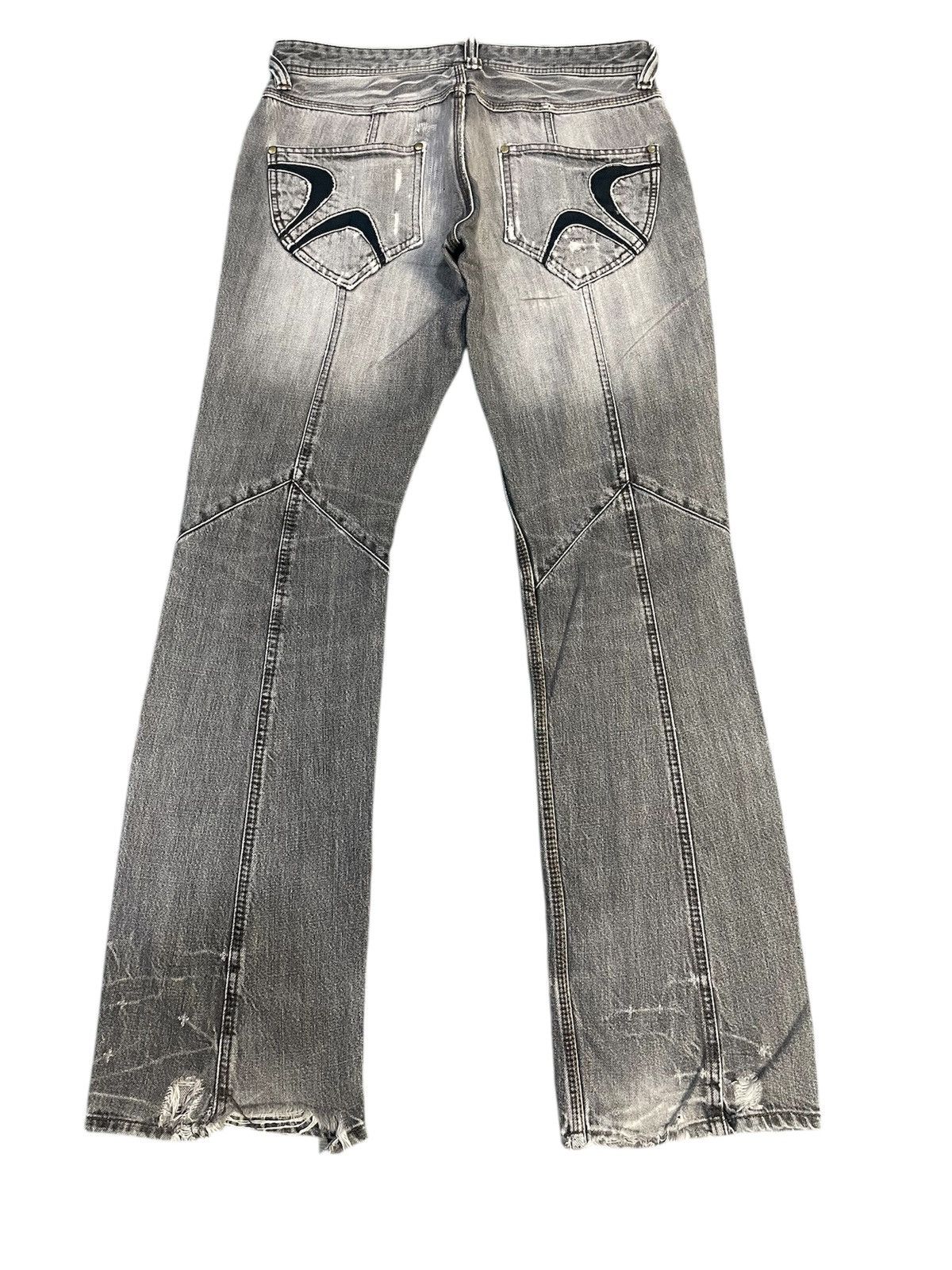 Nicole Club Vintage Hideways Nicole Thrashed & Repair Flare Jeans Size US 32 / EU 48 - 1 Thumbnail