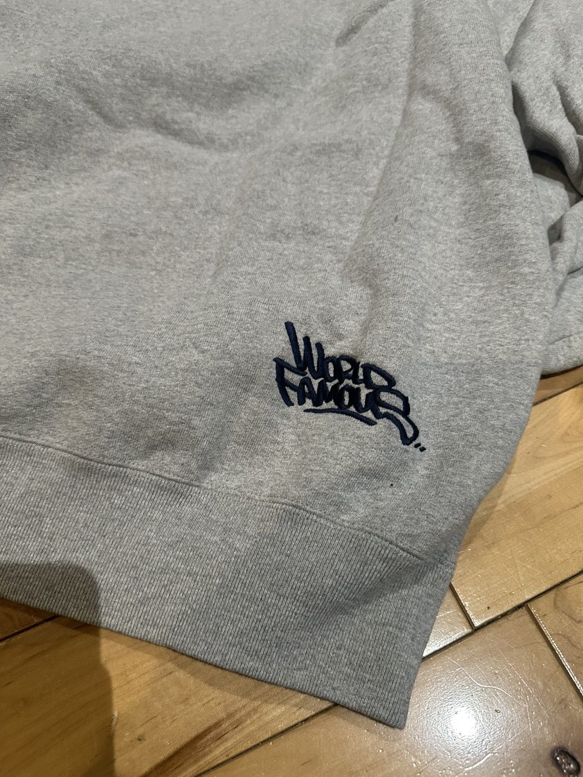 Supreme Heather Grey Handstyle Graffiti Chainstitch Pullover Hoodie Size US XXL / EU 58 / 5 - 4 Thumbnail