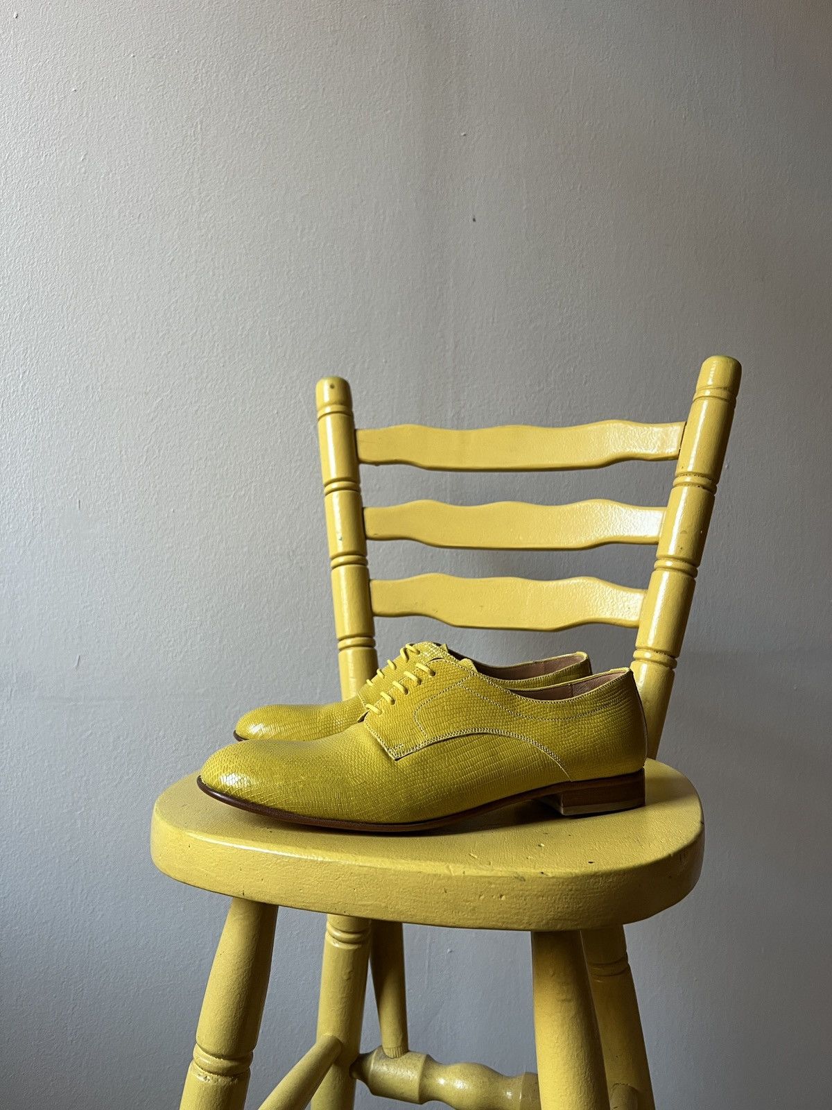 Maison Margiela Maison Martin Margiela Lizard Leather Derby Lace Up Boots Size US 8.5 / IT 38.5 - 3 Thumbnail