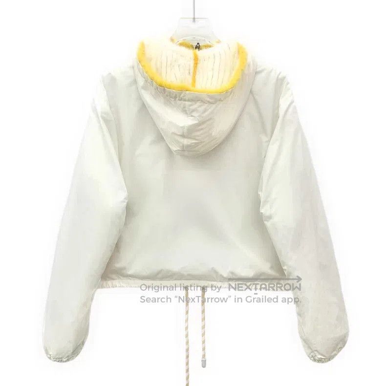 Fendi Fendi White Hooded Zip Long Sleeve Dual-Wear Mink Fur Jack Size XXS / US 00 / IT 34 - 4 Thumbnail