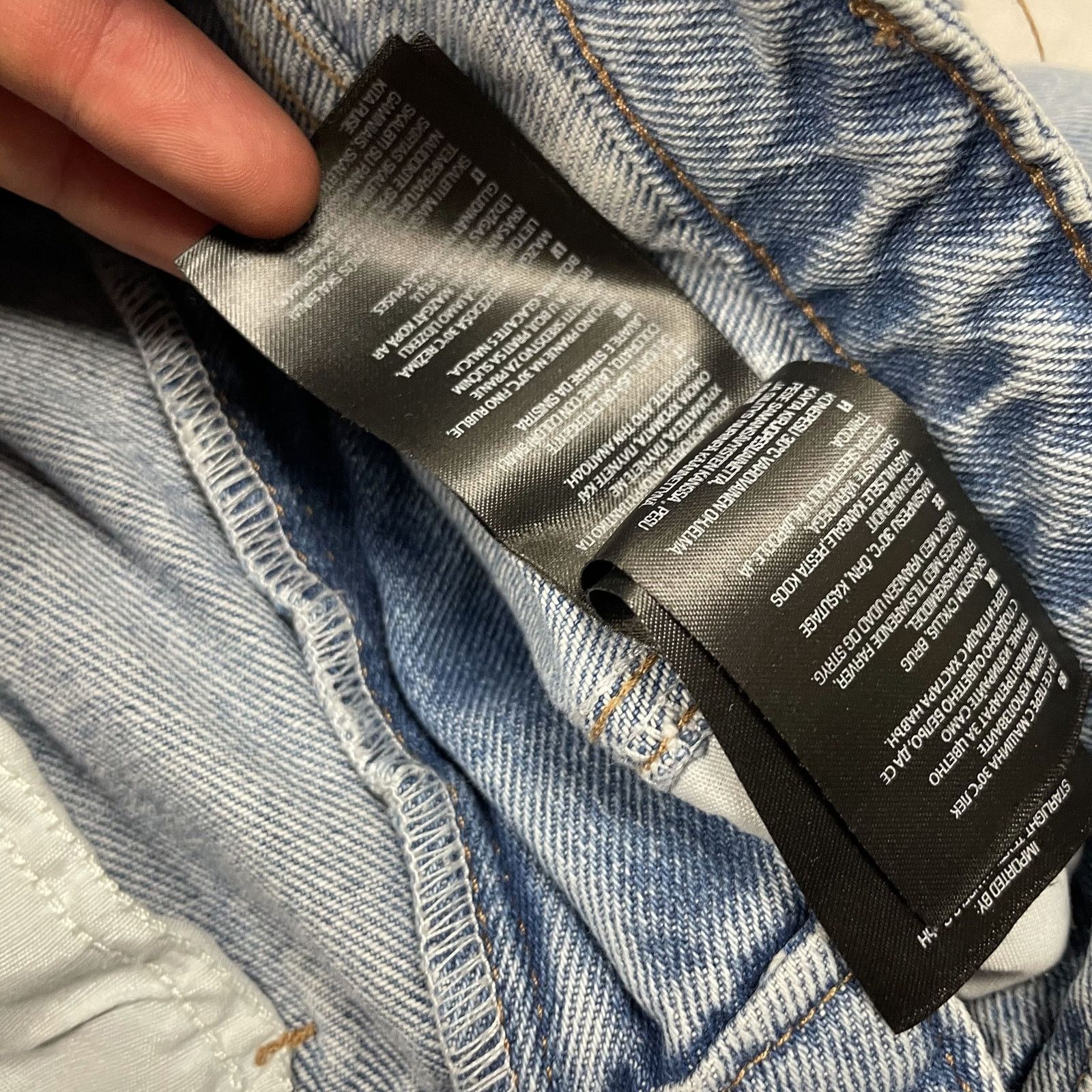 Karl Kani Karl Kani Adults Blue Zip Fly Straight Leg Denim Jeans XXS Size US 28 / EU 44 - 13 Thumbnail
