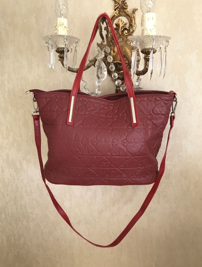 Other Italian Burgundy Leather Bag by Superbia Size ONE SIZE - 3 Thumbnail