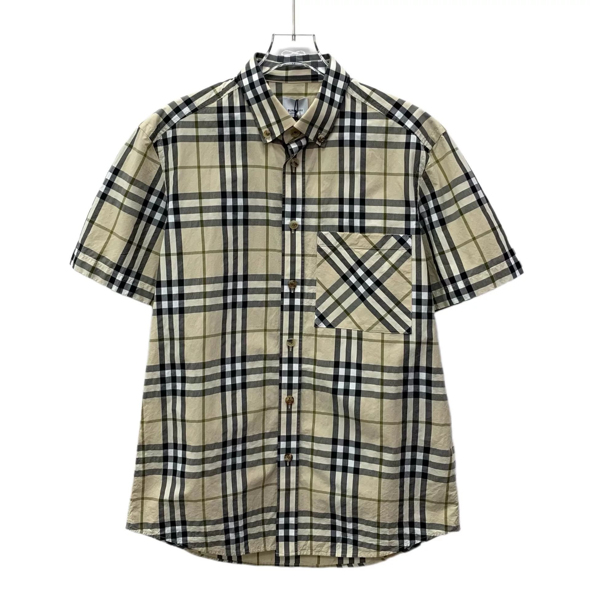 Burberry Burberry Plaid Cotton Beige Shirt M Men Size US M / EU 48-50 / 2 - 1 Thumbnail