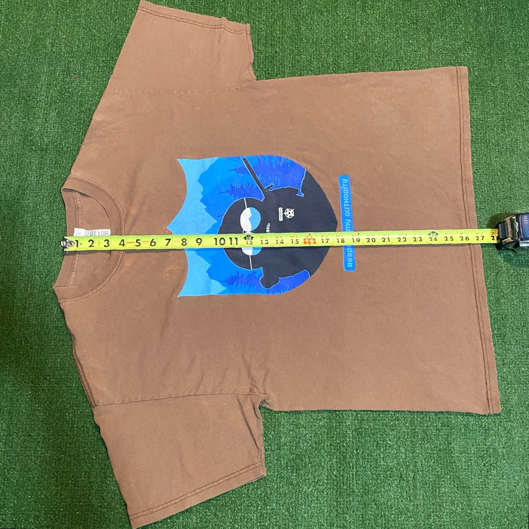 Delta VINTAGE Delta South Park Cartman Respect my Authority Brown Graphic Tshirt L Y2K Mens Size US L / EU 52-54 / 3 - 6 Thumbnail