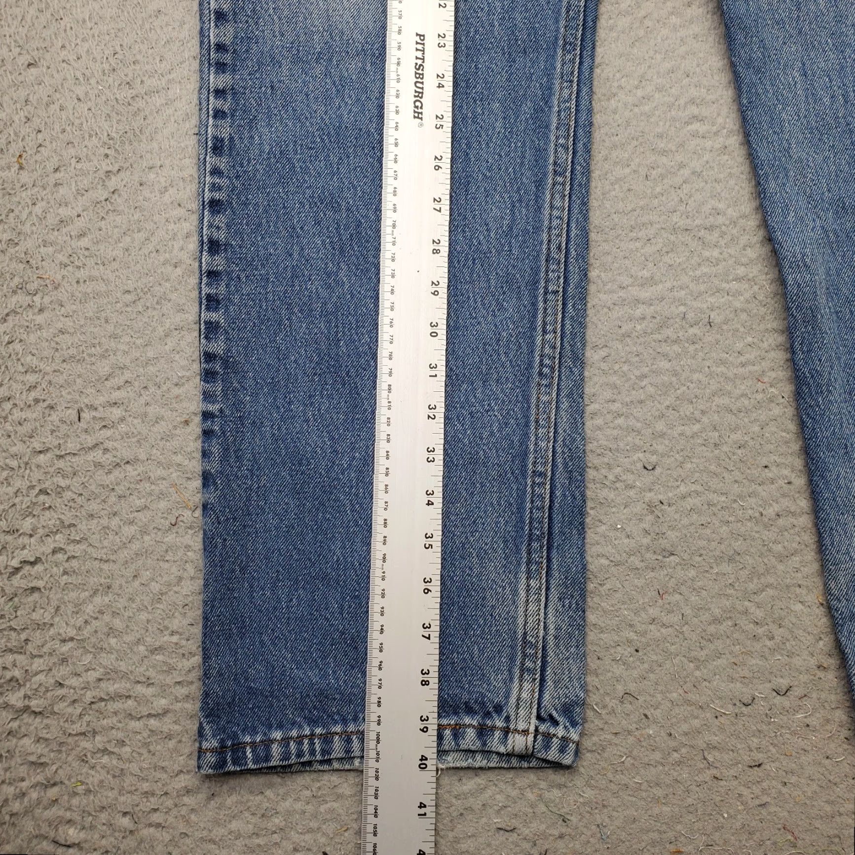 Levi's Levi's 505 Jeans Mens 38x29 Blue Denim Medium Wash Straight Leg Regular Fit Casual Size US 38 / EU 54 - 3 Thumbnail